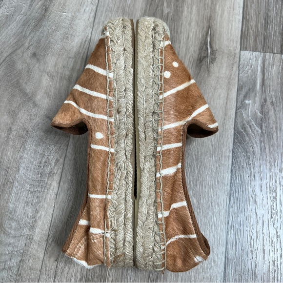 Soludos Genuine Calf Hair Espadrilles Size 8 - Picture 5 of 13